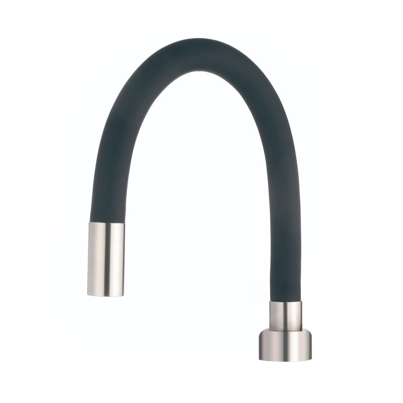 Pipa flexibila pentru incalzitor de apă Rosberg R57101H18, 18 mm, Negru