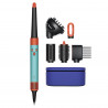 Ondulator Dyson HS08 Airwrap i.d.™ Curly+Coily CePa/Tz, 1300W, 13.5 l/s, Ondulare automată, Ionizare, 3 viteze, 3 temperaturi, Bluetooth, Patină ceramică/topaz