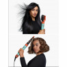 Ondulator Dyson HS08 Airwrap i.d.™ Curly+Coily CePa/Tz, 1300W, 13.5 l/s, Ondulare automată, Ionizare, 3 viteze, 3 temperaturi, Bluetooth, Patină ceramică/topaz