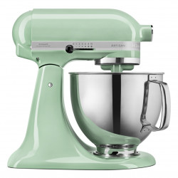 Mixer planetar KitchenAid Artisan Elegance 5KSM125EPT, 300W, 4.8 l, Actionare directa, 10 viteze, Verde deschis