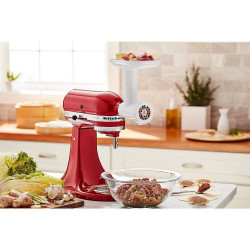 Robot de bucatarie KitchenAid Artisan Elegance 5KSM125EER, 300W, 4.8 litri, Actionare directa, 10 viteze, Rosu