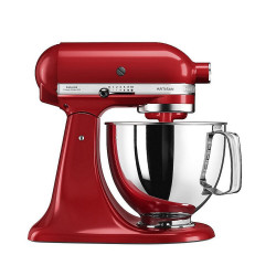 Robot de bucatarie KitchenAid Artisan Elegance 5KSM125EER, 300W, 4.8 litri, Actionare directa, 10 viteze, Rosu