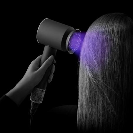 Uscator de par Dyson Supersonic Nural HD16 VnBu/Topaz, 1600W, 3 viteze, 4 temperaturi, Ioni negativi, 5 accesorii, Scalp Protector, Albastru/Topaz