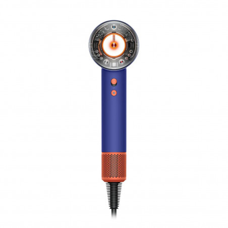 Uscator de par Dyson Supersonic Nural HD16 VnBu/Topaz, 1600W, 3 viteze, 4 temperaturi, Ioni negativi, 5 accesorii, Scalp Protector, Albastru/Topaz