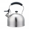 Ceainic cu fluier Kinghoff KH 1859, 2.5 l, Inducтie, Mаner din lemn, Inox