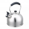 Ceainic cu fluier Kinghoff KH 1859, 2.5 l, Inducтie, Mаner din lemn, Inox