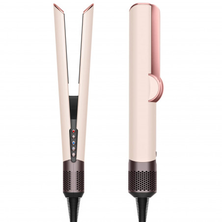 Placa de păr Dyson HT01 Airstrait CePk/RoGd, 1600W, Mach 140C, Ionizare, 6 niveluri de temperatură, Protecție pentru păr, Finisaj cupru, Afișaj LCD, Ceramică trandafir / aur roz