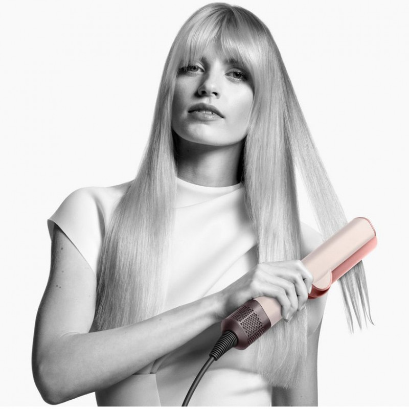 Placa de păr Dyson HT01 Airstrait CePk/RoGd, 1600W, Mach 140C, Ionizare, 6 niveluri de temperatură, Protecție pentru păr, Finisaj cupru, Afișaj LCD, Ceramică trandafir / aur roz