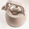 Ceainic cu fluier Klausberg KB 7916, 2.5 l, Maner izolat termic, Inductie, Inox
