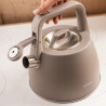 Ceainic cu fluier Klausberg KB 7916, 2.5 l, Maner izolat termic, Inductie, Inox