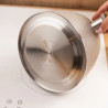 Ceainic cu fluier Klausberg KB 7916, 2.5 l, Maner izolat termic, Inductie, Inox