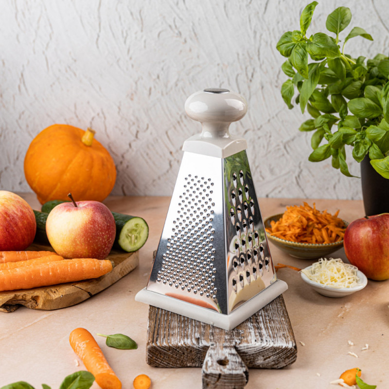 Razatoare Kinghoff KH-1988, 4 suprafete, Fund din silicon, Inox