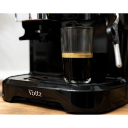 Espressor cu cafea boabe si capsule Oliver Voltz OV51171L8M, 2672W, 2 L, 5 adaptoare, 19 bar, Rasnita incorporata, Negru