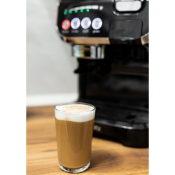 Espressor cu cafea boabe si capsule Oliver Voltz OV51171L8M, 2672W, 2 L, 5 adaptoare, 19 bar, Rasnita incorporata, Negru