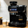 Espressor cu cafea boabe si capsule Oliver Voltz OV51171L8M, 2672W, 2 L, 5 adaptoare, 19 bar, Rasnita incorporata, Negru