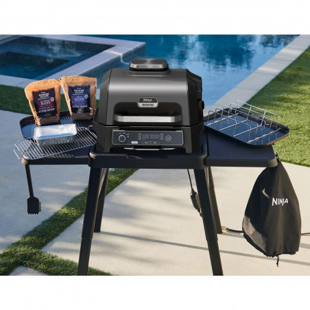Husa pentru gratar Ninja Woodfire XL XSKOGXLCVREU, Model OG850/OG901, Impermeabil, Negru