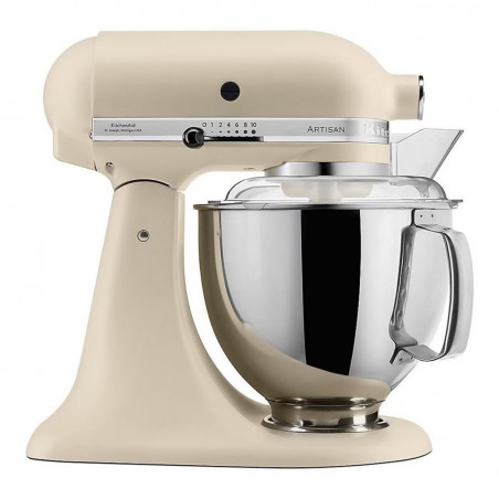 Mixer planetar KitchenAid Artisan Elegance 5KSM175PSEFL, 300 W, 4.8 l, Actionare directa, 10 viteze, Bej