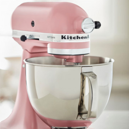 Mixer planetar KitchenAid Artisan Elegance 5KSM175PSEDR, 300 W, 4.8 l, Acționare directă, 10 viteze, Roz