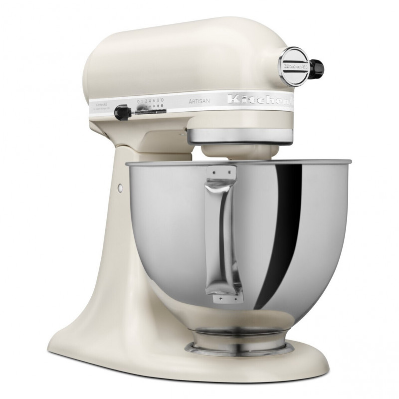 Mixer planetar KitchenAid Artisan Elegance 5KSM125EMH, 300W, 4.8 L, Actionare directă, 10 viteze, Beige