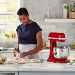Mixer planetar KitchenAid Artisan 5KSM70SHXEER, 375 W, 6.6 L, 10 viteze, ridicare bol, roșu