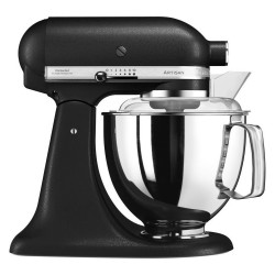 Mixer planetar KitchenAid Artisan Elegance 5KSM175PSEBK, 300 W, 4.8 l, acționare directă, 10 viteze, negru mat