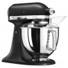 Mixer planetar KitchenAid Artisan Elegance 5KSM175PSEBK, 300 W, 4.8 l, acționare directă, 10 viteze, negru mat