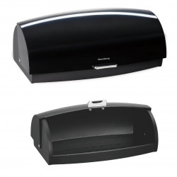 Cutie pentru paine Klausberg KB 7931, 45 cm, Maner ergonomic, Metal, Negru