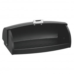 Cutie pentru paine Klausberg KB 7931, 45 cm, Maner ergonomic, Metal, Negru