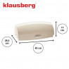 Cutie pentru paine Klausberg KB 7932, 45 cm, Maner ergonomic, Metal, Bej