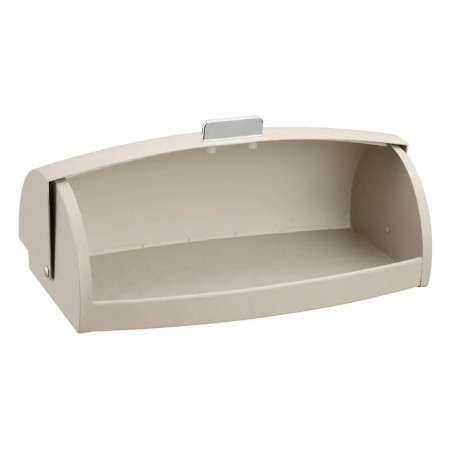 Cutie pentru paine Klausberg KB 7932, 45 cm, Maner ergonomic, Metal, Bej