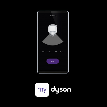 Purificator și răcitor de aer Dyson PC2 De-NOx TP12 Wh/Gd, 40W, 40 m2, 10 viteze, oscilație, HEPA, MyDyson™, Wi-Fi, LCD, inteligent, control vocal, mod automat, alb/dorat