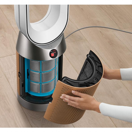 Purificator și răcitor de aer Dyson PC2 De-NOx TP12 Wh/Gd, 40W, 40 m2, 10 viteze, oscilație, HEPA, MyDyson™, Wi-Fi, LCD, inteligent, control vocal, mod automat, alb/dorat