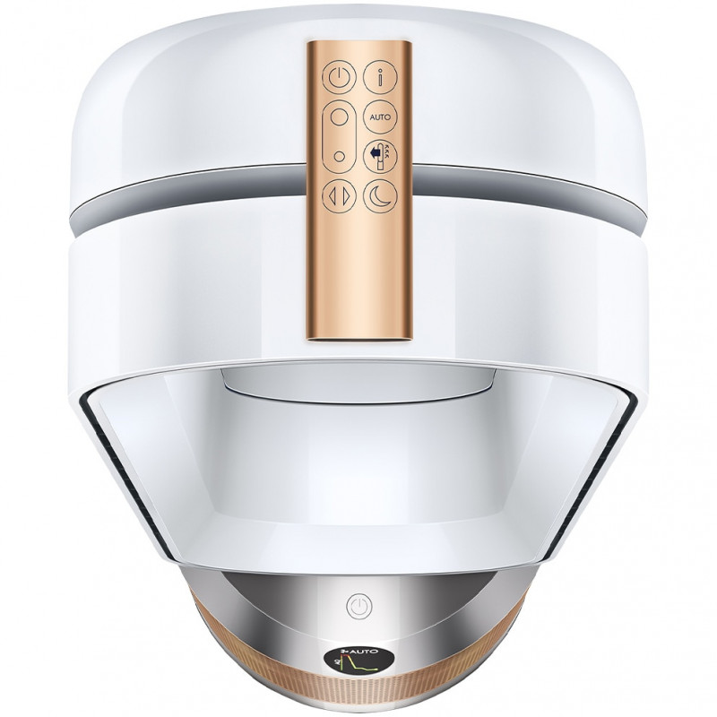 Purificator și răcitor de aer Dyson Cool Formaldehyde™ TP09, 40W, 40 m2, 10 viteze, oscilație, HEPA, Wi-Fi, LCD, control vocal, alb/dorat
