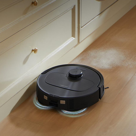 Robot aspirator Roborock QR 598, 8000 Pa, 5200 mAh, 60W, 3D mapping, Statie de incarcare, Autonomie 3 ore, Negru