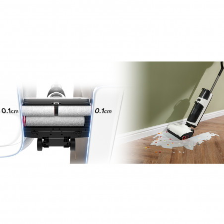 Aspirator vertical 5in1 Roborock Dyad Pro Combo R300002, 17000 Pa, 300 m2, 0.46 l, 4 moduri, Auto-curățare,, Autonomie până la 60 min, Alb