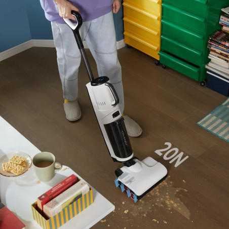 Aspirator vertical 5in1 Roborock Dyad Pro Combo R300002, 17000 Pa, 300 m2, 0.46 l, 4 moduri, Auto-curățare,, Autonomie până la 60 min, Alb