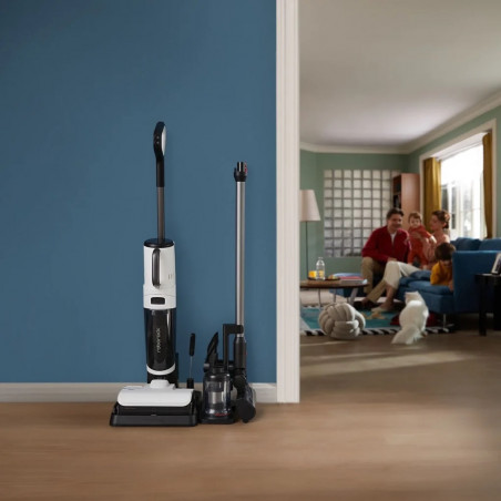 Aspirator vertical 5in1 Roborock Dyad Pro Combo R300002, 17000 Pa, 300 m2, 0.46 l, 4 moduri, Auto-curățare,, Autonomie până la 60 min, Alb