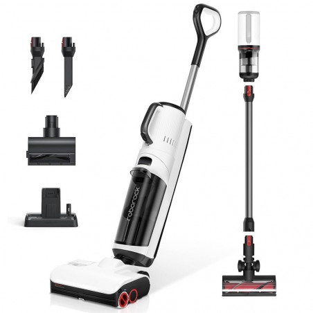 Aspirator vertical 5in1 Roborock Dyad Pro Combo R300002, 17000 Pa, 300 m2, 0.46 l, 4 moduri, Auto-curățare,, Autonomie până la 60 min, Alb