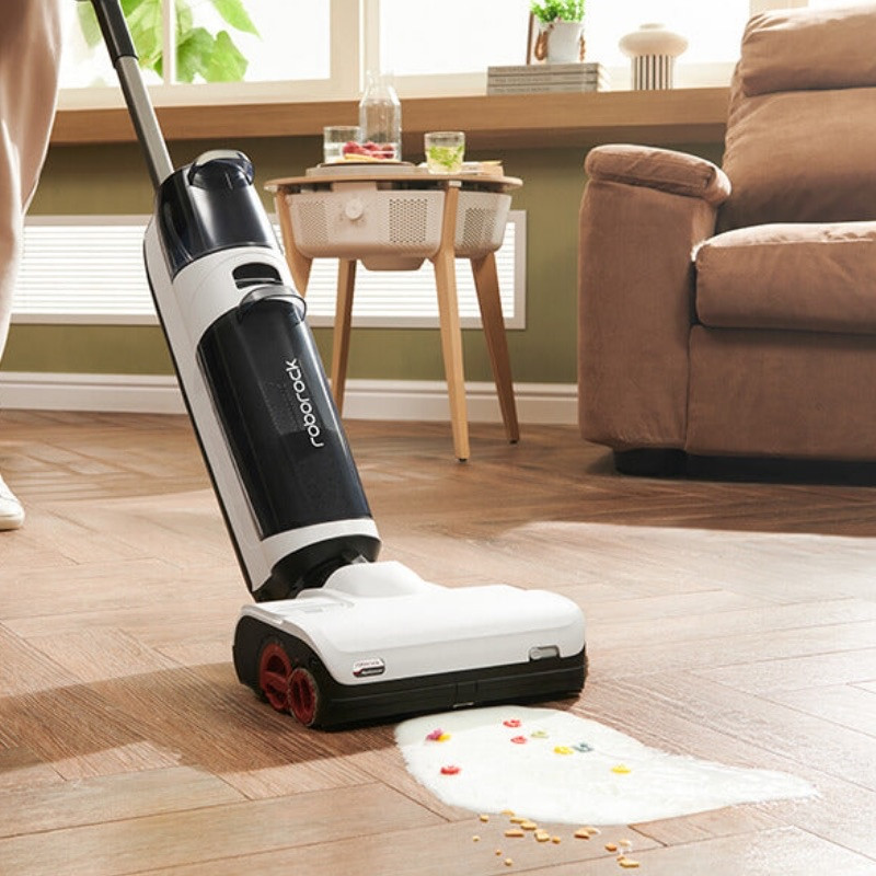 Aspirator vertical 5in1 Roborock Dyad Pro Combo R300002, 17000 Pa, 300 m2, 0.46 l, 4 moduri, Auto-curățare,, Autonomie până la 60 min, Alb