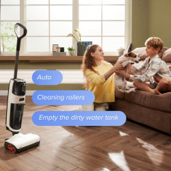 Aspirator vertical 5in1 Roborock Dyad Pro Combo R300002, 17000 Pa, 300 m2, 0.46 l, 4 moduri, Auto-curățare,, Autonomie până la 60 min, Alb
