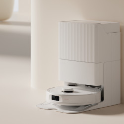Aspirator robotizat Roborock Q Revo Max V, 7000Pa, 180 min, 300 m2, Dry/Mocro, Wi-Fi, PreciSense® LiDAR + Reactive AI, Asistent vocal, alb