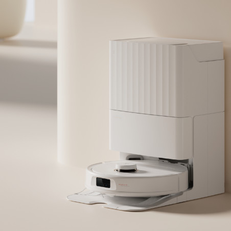 Aspirator robotizat Roborock Q Revo Max V, 7000Pa, 180 min, 300 m2, Dry/Mocro, Wi-Fi, PreciSense® LiDAR + Reactive AI, Asistent vocal, alb