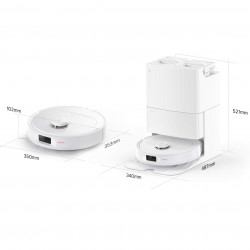 Aspirator robotizat Roborock Q Revo Max V, 7000Pa, 180 min, 300 m2, Dry/Mocro, Wi-Fi, PreciSense® LiDAR + Reactive AI, Asistent vocal, alb