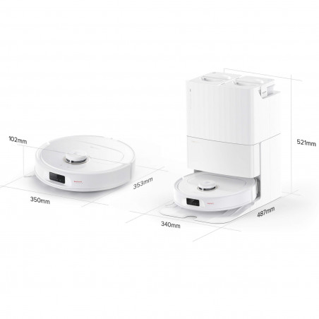 Aspirator robotizat Roborock Q Revo Max V, 7000Pa, 180 min, 300 m2, Dry/Mocro, Wi-Fi, PreciSense® LiDAR + Reactive AI, Asistent vocal, alb