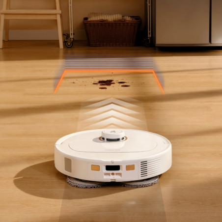 Aspirator robotizat Roborock Q Revo Max V, 7000Pa, 180 min, 300 m2, Dry/Mocro, Wi-Fi, PreciSense® LiDAR + Reactive AI, Asistent vocal, alb