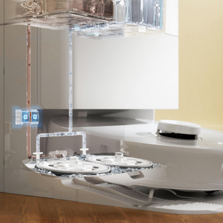 Aspirator robotizat Roborock Q Revo Max V, 7000Pa, 180 min, 300 m2, Dry/Mocro, Wi-Fi, PreciSense® LiDAR + Reactive AI, Asistent vocal, alb