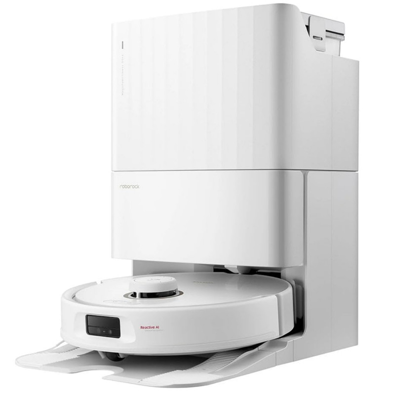 Aspirator robotizat Roborock Q Revo Max V, 7000Pa, 180 min, 300 m2, Dry/Mocro, Wi-Fi, PreciSense® LiDAR + Reactive AI, Asistent vocal, alb