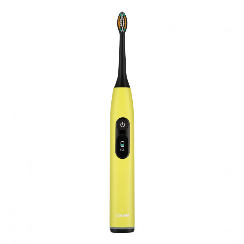 Periuta de dinti electrica sonica Beurer SC 50, 80000 rpm, 5 moduri, Timer, Autonomie 22 zile, Afisaj LED, Tip-C + Placa magnetica, Galben