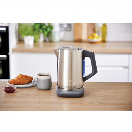 Fierbator electric Ninja KT201EU, 3000W, 1.7L, Fierbere rapida, Mentine temperatura, Setari inteligente, Iluminare, Inox