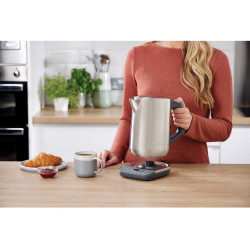 Fierbator electric Ninja KT201EU, 3000W, 1.7L, Fierbere rapida, Mentine temperatura, Setari inteligente, Iluminare, Inox